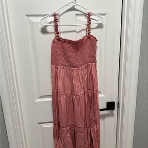 Pink Smocked Dress